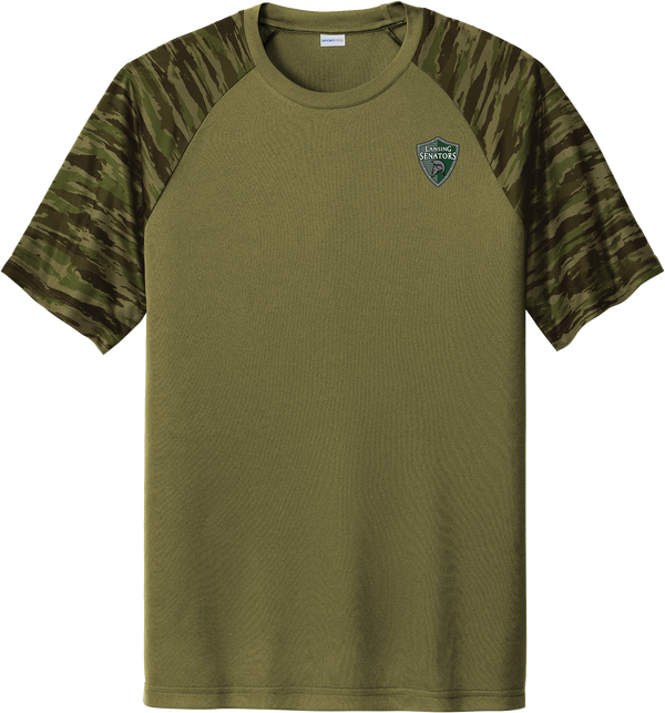 Lansing Senators Drift Camo Colorblock Tee