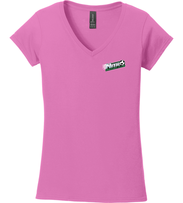 Nitro Soccer Softstyle Ladies Fit V-Neck T-Shirt