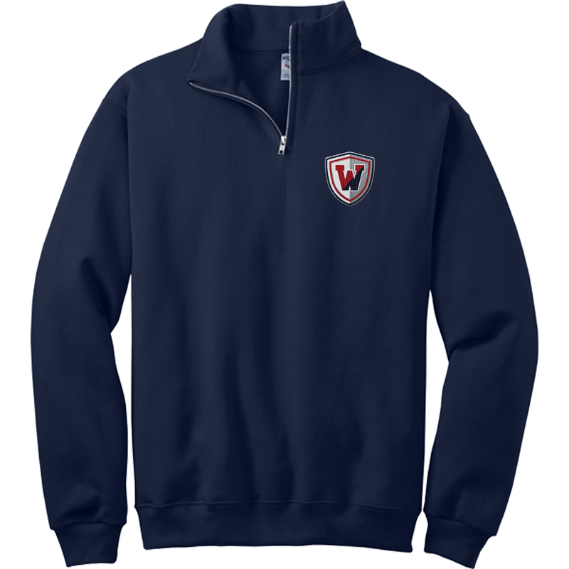 Wall Hockey NuBlend 1/4-Zip Cadet Collar Sweatshirt