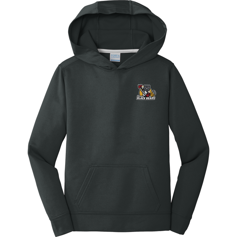 Dupage Black Bears Youth Performance Fleece Pullover Hooded Sweatshirt