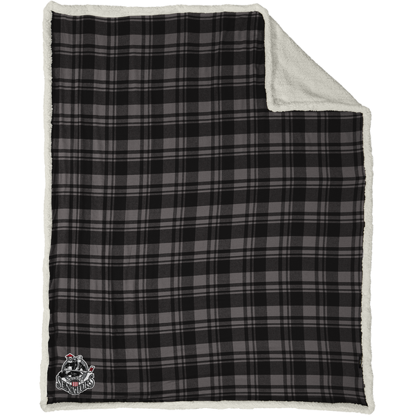 Grundy Senators Flannel Sherpa Blanket