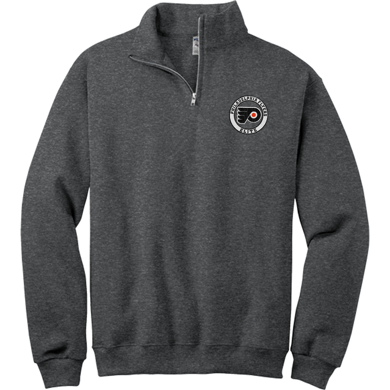 Philadelphia Flyers Elite NuBlend 1/4-Zip Cadet Collar Sweatshirt