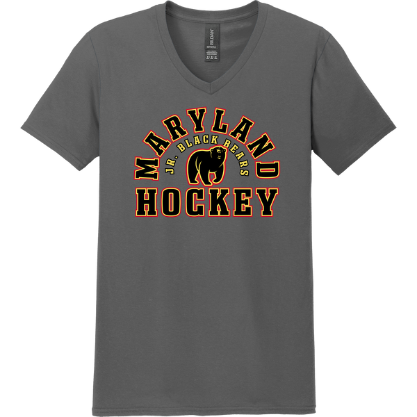 MD Jr. Black Bears Softstyle V-Neck T-Shirt