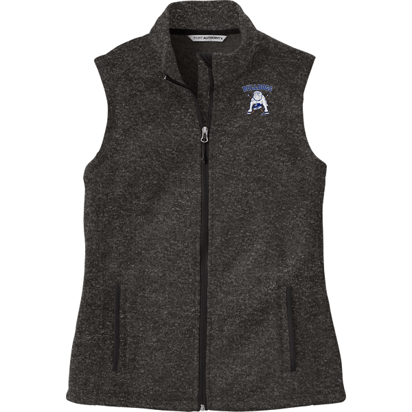 Chicago Bulldogs Ladies Sweater Fleece Vest