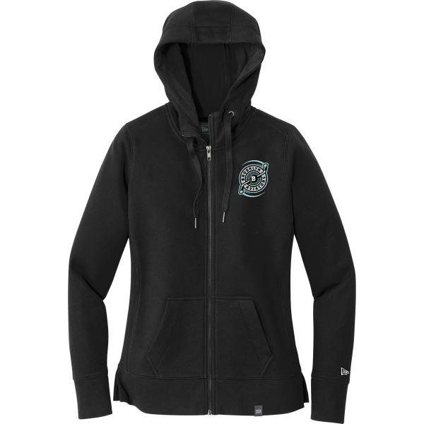 Brooklyn Aviators New Era Ladies French Terry Full-Zip Hoodie