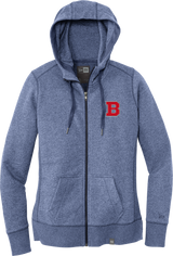 CT Bobcats New Era Ladies French Terry Full-Zip Hoodie