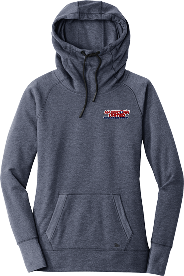 Mass Conn United New Era Ladies Tri-Blend Fleece Pullover Hoodie