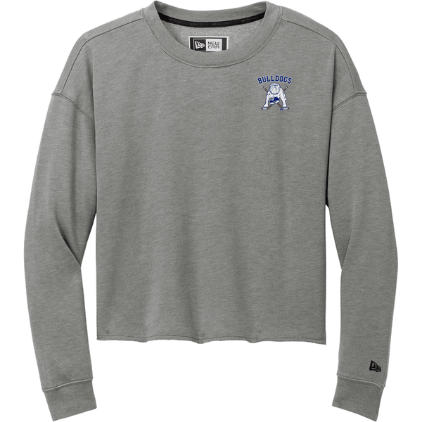 Chicago Bulldogs New Era Ladies Tri-Blend Fleece Crop Crew