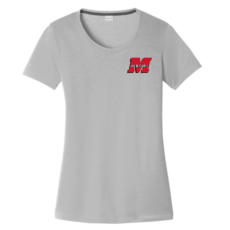 Team Maryland Ladies PosiCharge Competitor Cotton Touch Scoop Neck Tee