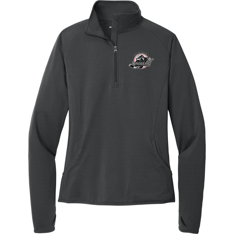 Allegheny Badgers Ladies Sport-Wick Stretch 1/4-Zip Pullover