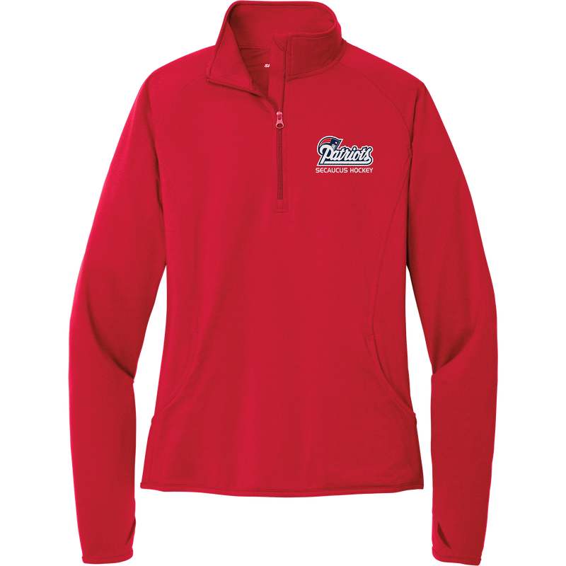 Secaucus Patriots Ladies Sport-Wick Stretch 1/4-Zip Pullover