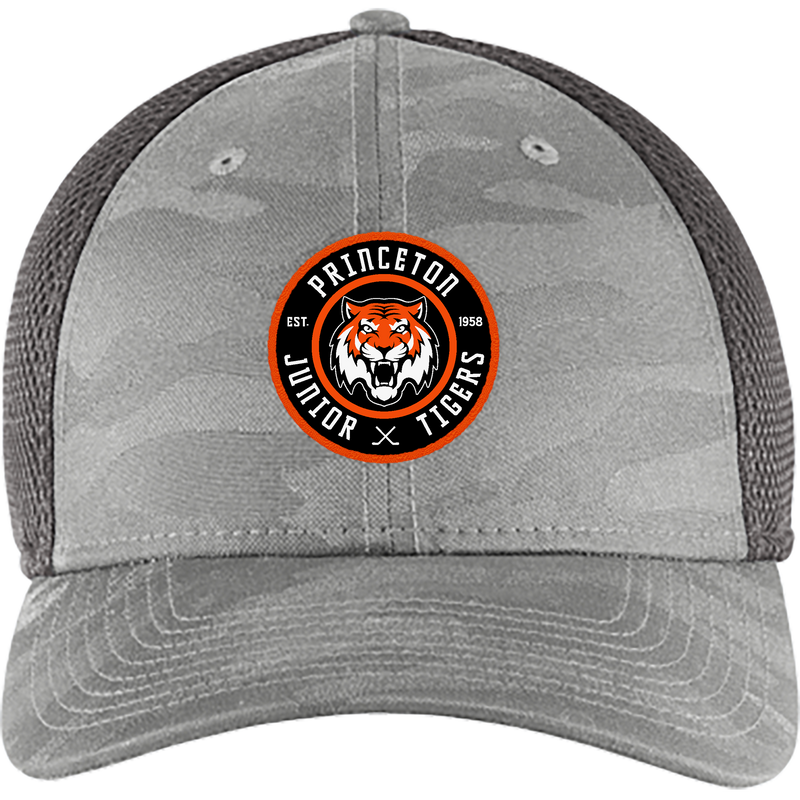 Princeton Jr. Tigers New Era Tonal Camo Stretch Tech Mesh Cap