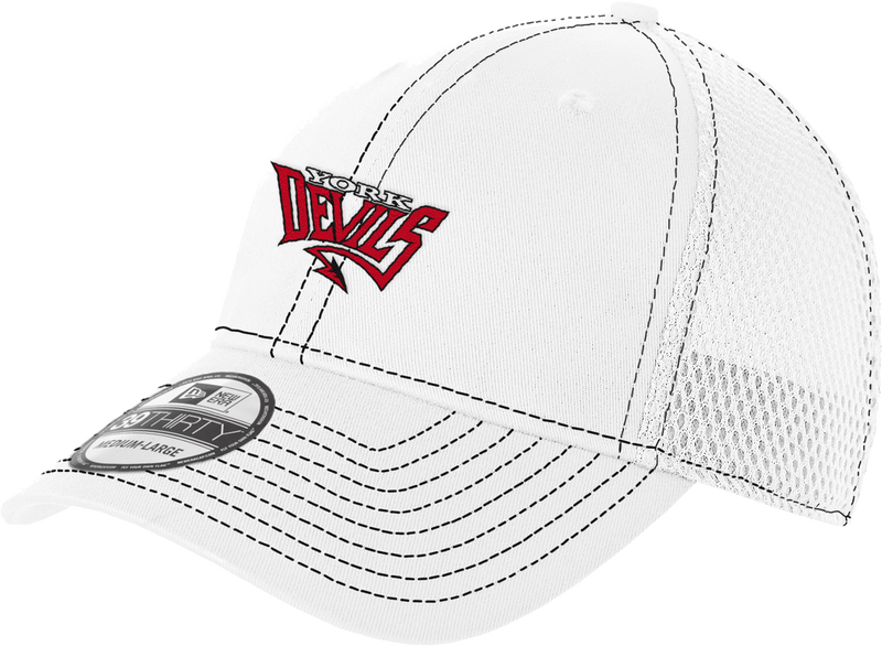 York Devils New Era Stretch Mesh Contrast Stitch Cap