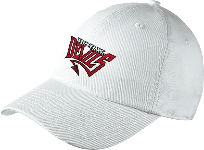 York Devils New Era Adjustable Unstructured Cap