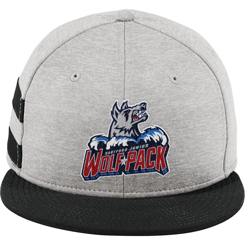 Hartford Jr. Wolfpack New Era Shadow Heather Striped Flat Bill Snapback Cap