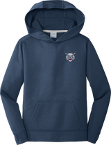 CT Bobcats Youth Performance Fleece Pullover Hooded Sweatshirt