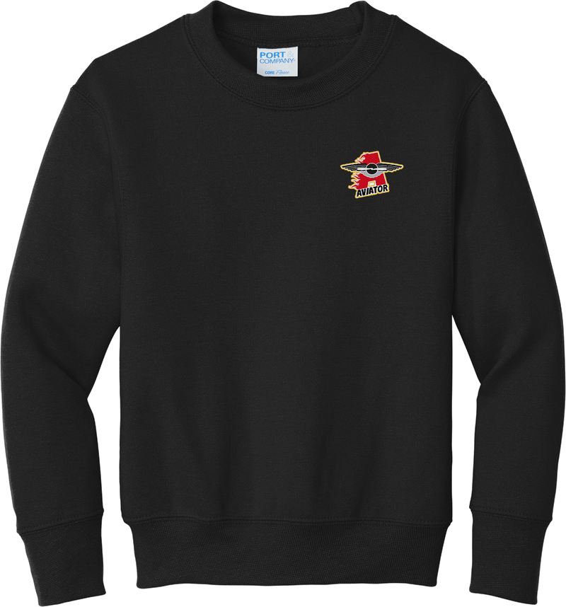 NY Aviators Youth Core Fleece Crewneck Sweatshirt