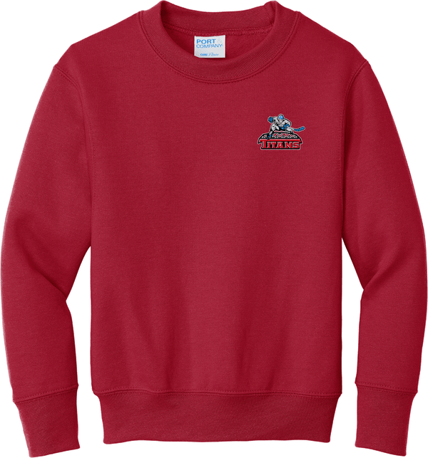 NJ Titans Youth Core Fleece Crewneck Sweatshirt