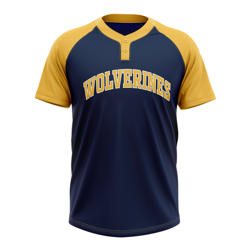 Metro Team Wolverines Baseball 2-Button (Baseball)