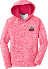 NJ Titans Youth PosiCharge Electric Heather Fleece Hooded Pullover