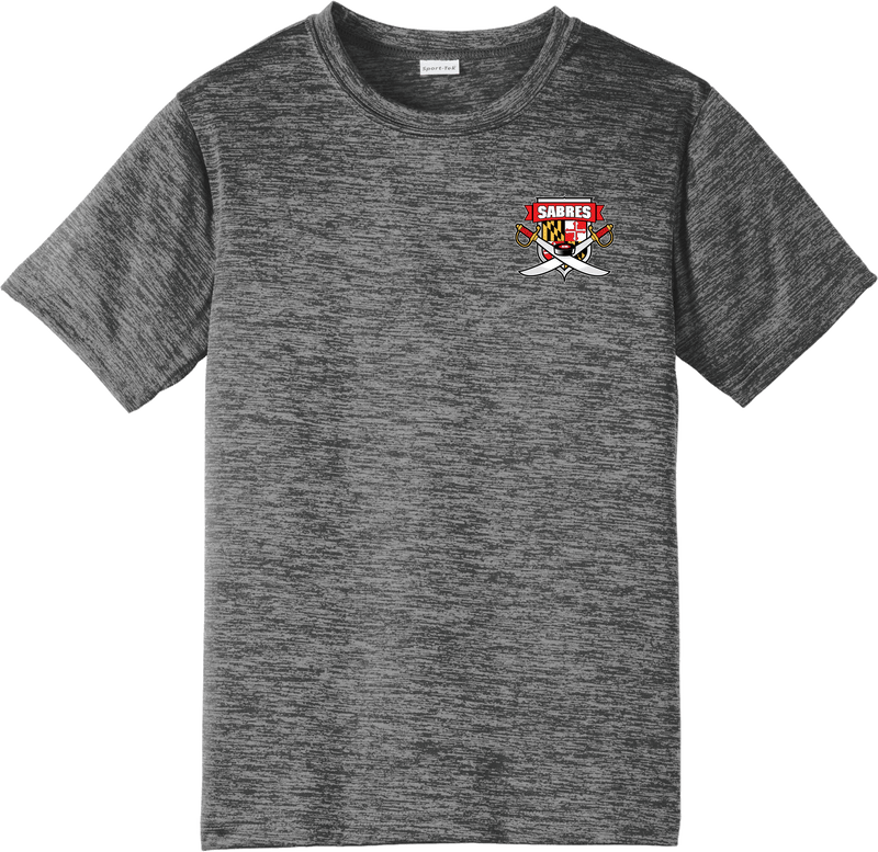 SOMD Sabres Youth PosiCharge Electric Heather Tee